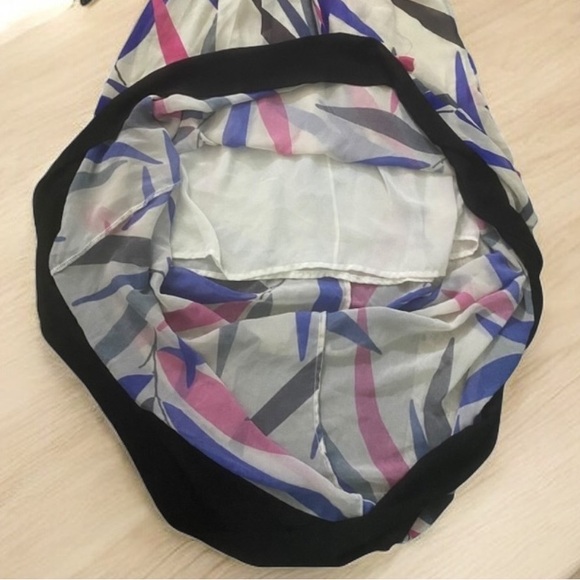 Sweet Pea Leaf Print High Low Dress Size M - Picture 3 of 15